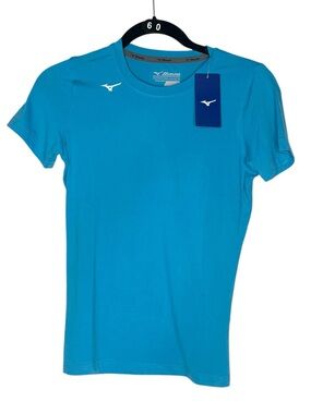 Mizuno Youth Large performance attack tee Diva Blue NWT